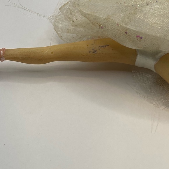 Elegant  Vintage Ballerina Hand Painted Christmas Ornament - Picture 6 of 6